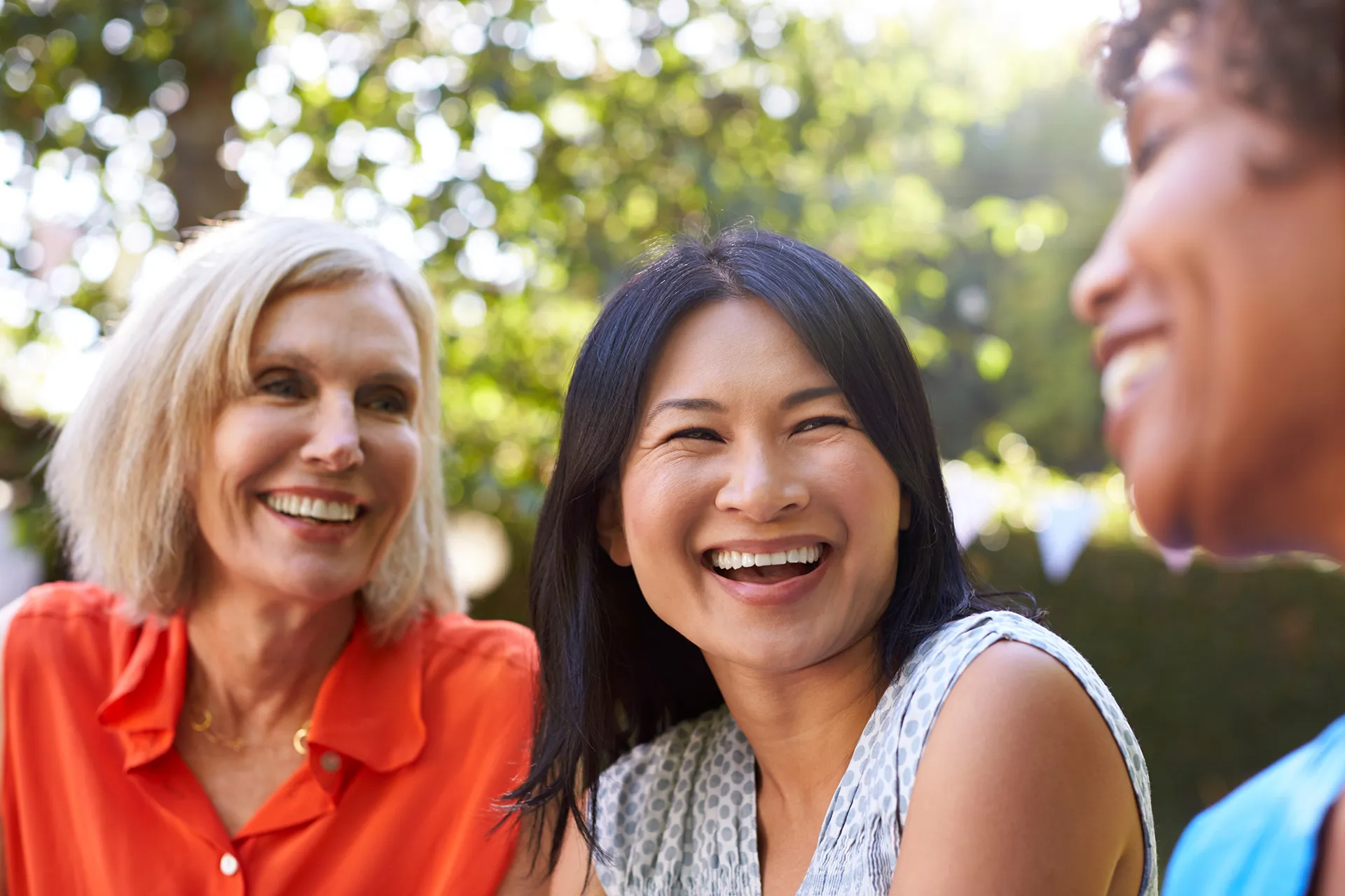 Group of Women Laughing Outdoors